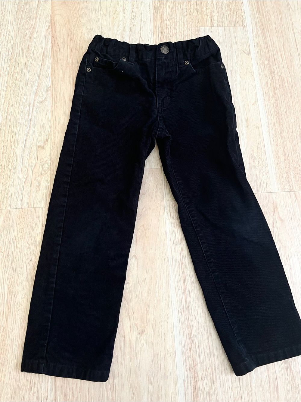 Janie and Jack Black Corduroy Kids Pants